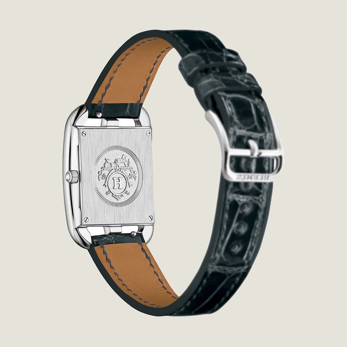 Hermès Watches - CAPE COD - MOTHER OF PEARL DIAMOND SET MEDIUM WATCH | Manfredi Jewels
