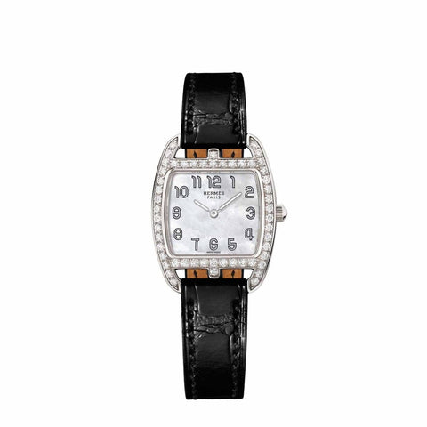CAPE COD - MOTHER OF PEARL TONNEAU DIAMOND SET SMALL WATCH