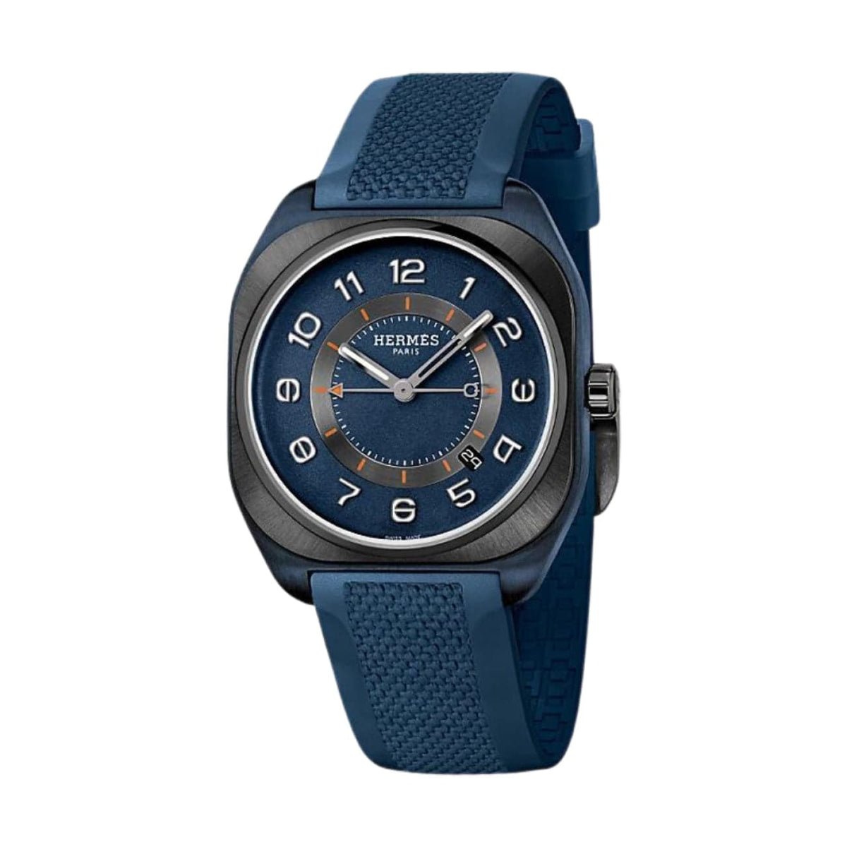 Hermès Watches - H08 - BLUE PVD TITANIUM EXTRA LARGE WATCH | Manfredi Jewels