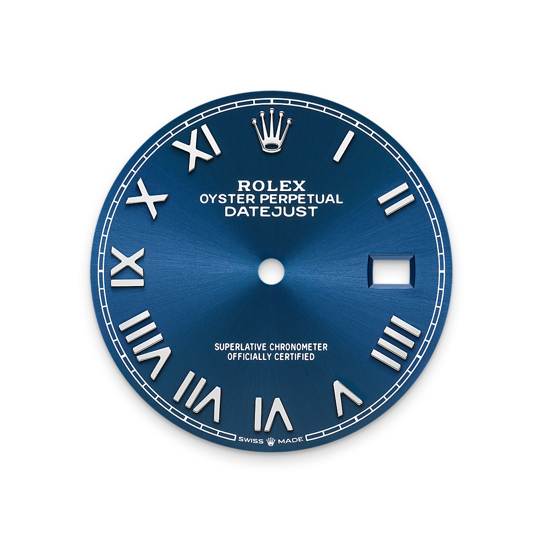 Bright blue dial