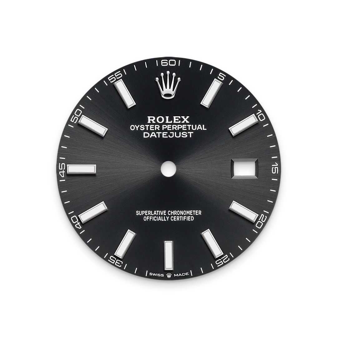 Bright black dial