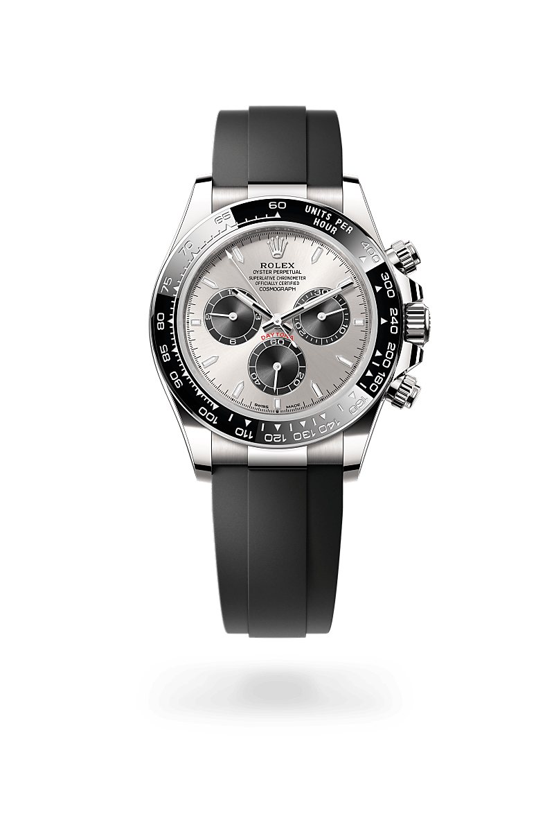 Rolex Cosmograph Daytona in White Gold and Steel and bright black Dial, M126519ln-0006 | Manfredi Jewels