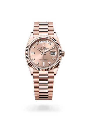 Rolex Day-Date 36 in Everose gold and Ros̩-colour Dial, M128235-0009 | Manfredi Jewels