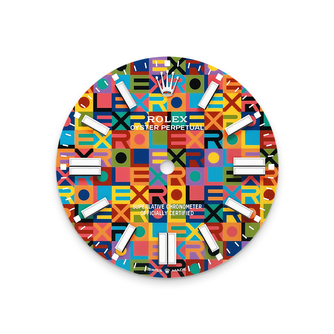 Multicoloured dial