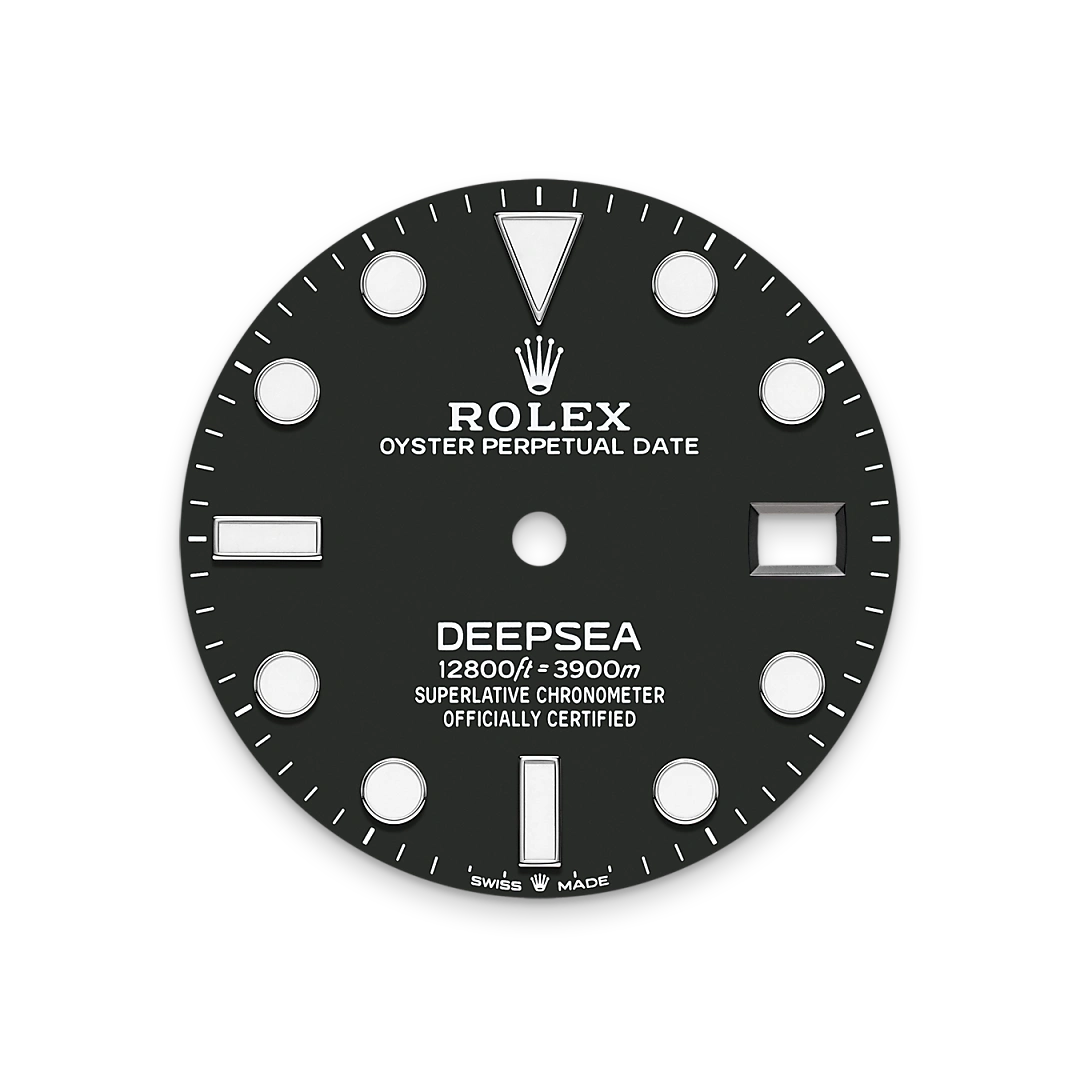 Intense black dial