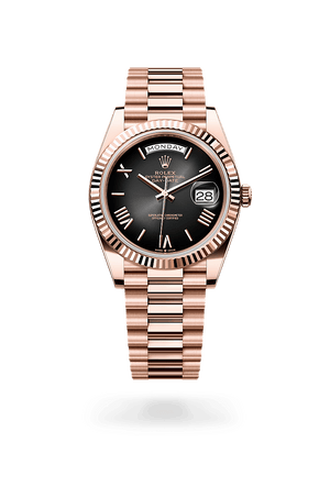 Rolex Day-Date 40 in Everose Gold and Slate ombr̩ Dial, M228235-0055 | Manfredi Jewels