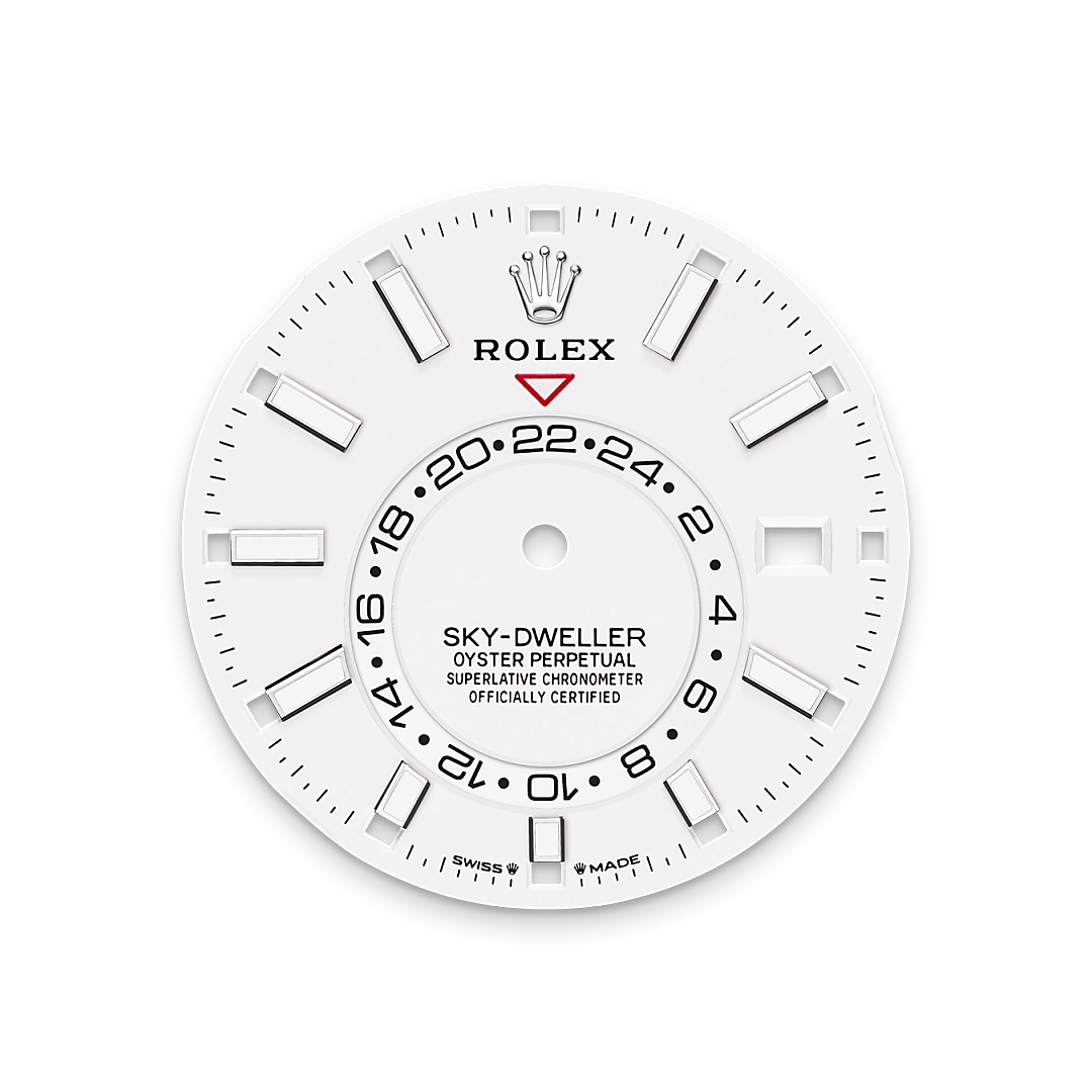 Intense white dial