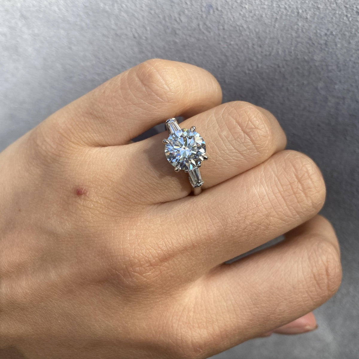 Manfredi Jewels Engagement - 3.16CT ROUND CUT ENGAGEMENT RING | Manfredi Jewels