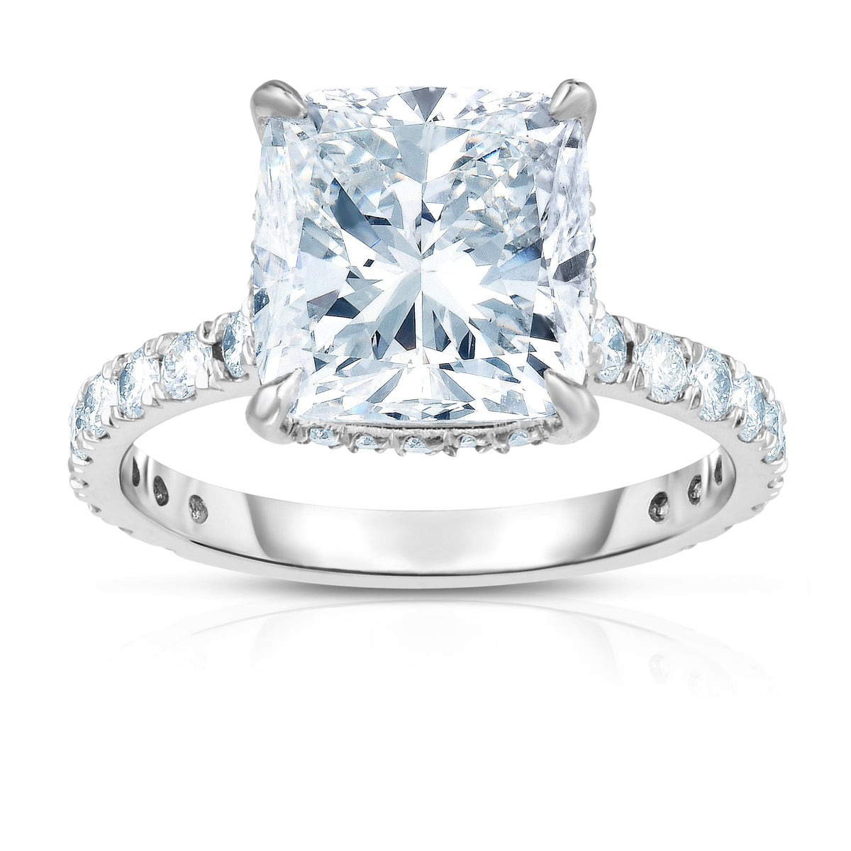 Manfredi Jewels Engagement - 4.02CT CUSHION CUT ENGAGEMENT RING | Manfredi Jewels
