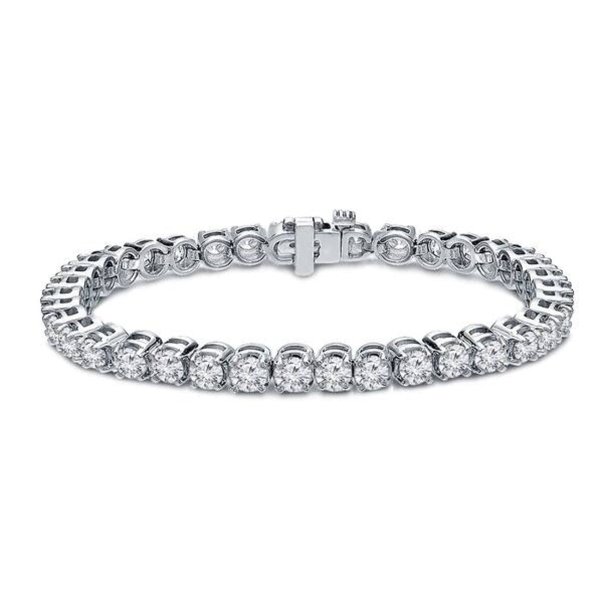 Manfredi Jewels Jewelry - Diamond Tennis 18K White Gold 9.55Ct Bracelet | Manfredi Jewels