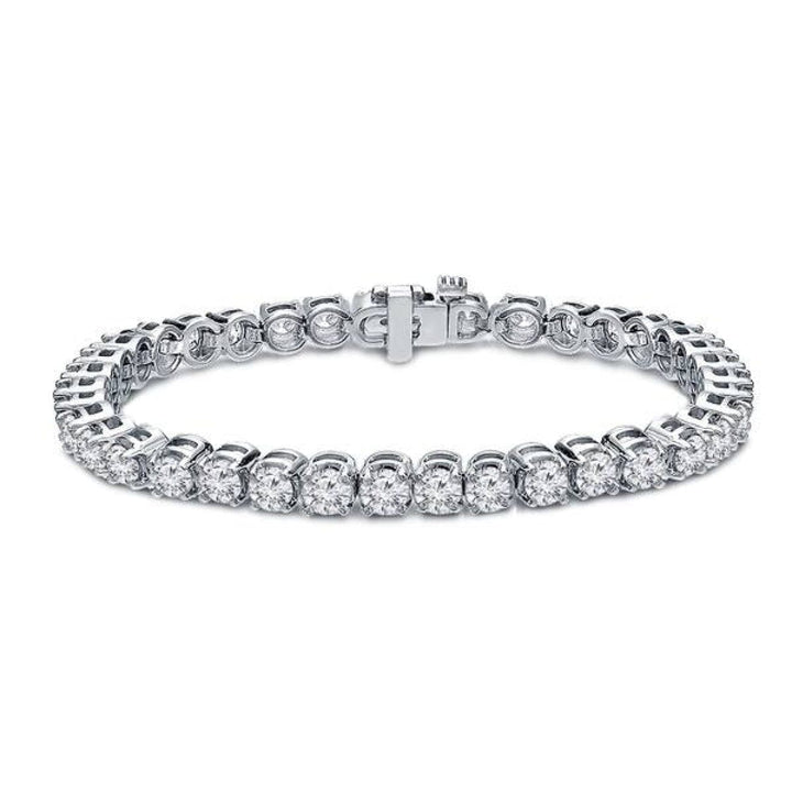 Manfredi Jewels Jewelry - Diamond Tennis 18K White Gold 9.55Ct Bracelet | Manfredi Jewels