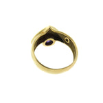 Manfredi Jewels Jewelry - Diva 18k Yellow Gold Cabochon Amethyst Diamond Ring