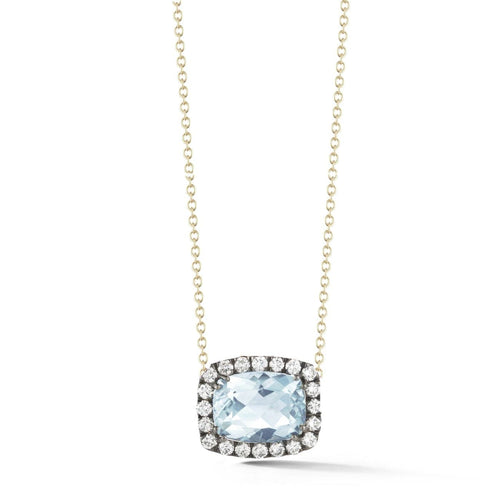 Manfredi Jewels Jewelry - Dynamite 18K Yellow & Blackened Gold Topaz Diamond Pendant Necklace