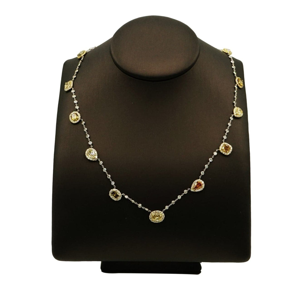 Manfredi Jewels Jewelry - Multi-Color 9.10 ct Diamond Drop Necklace | Manfredi Jewels