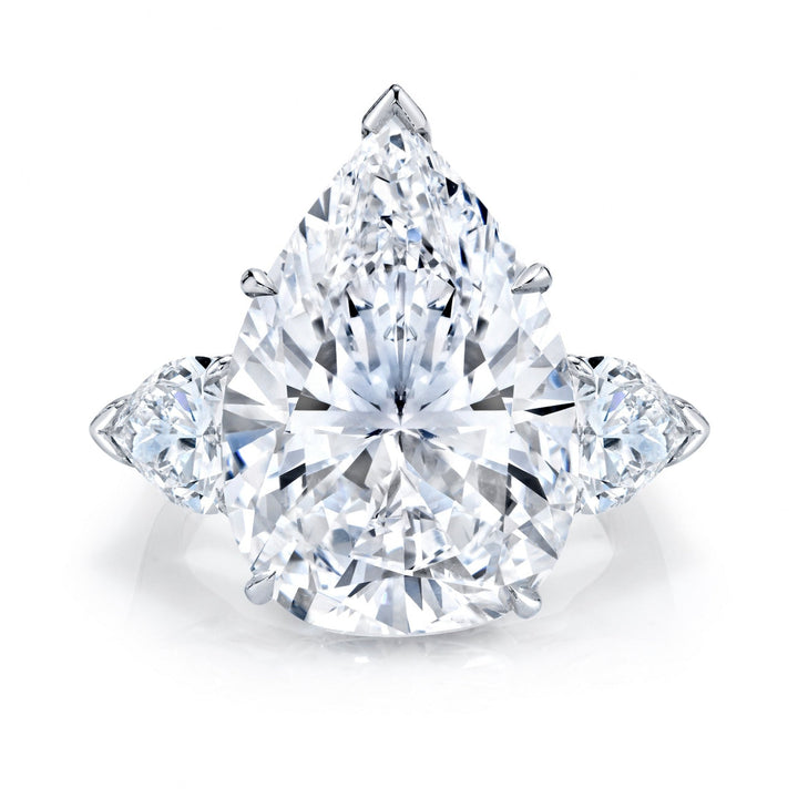 Manfredi Jewels Engagement - Pear Cut 11.44 ct Platinum Diamond Engagement Ring (Pre-Order) | Manfredi Jewels