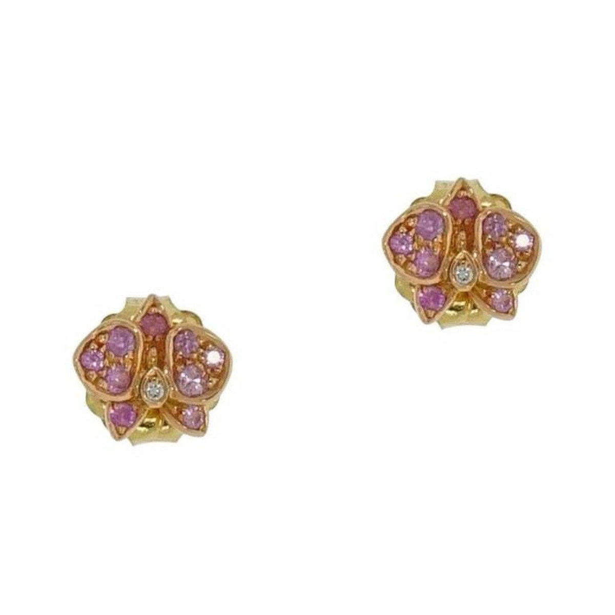Manfredi Jewels - Rose Gold Caresse D’Orchidees Cartier Earrings | Manfredi Jewels