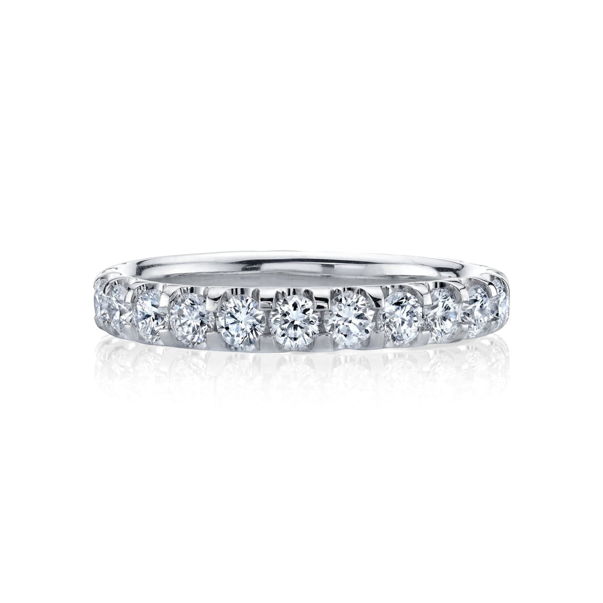 Manfredi Jewels Eternity Bands - Round Cut 3.08ct Platinum Diamond Eternity Band Ring | Manfredi Jewels