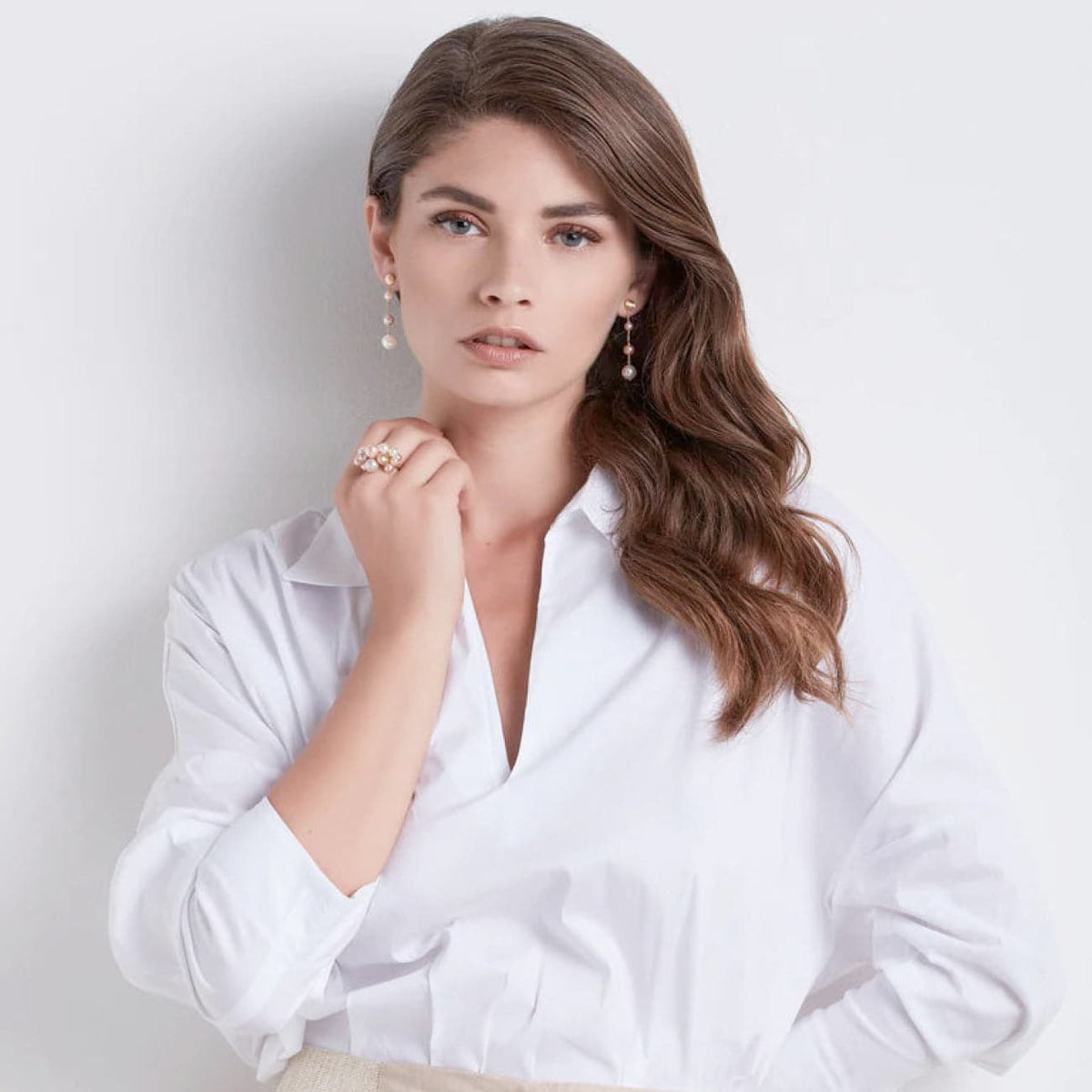 Marco Bicego Jewelry - Africa Pearl 18K Yellow Gold Pearl Drop Earrings | Manfredi Jewels