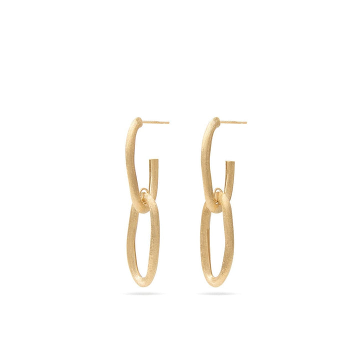 Marco Bicego Jewelry - Jaipur 18K Yellow Gold Oval Double Link Earrings | Manfredi Jewels