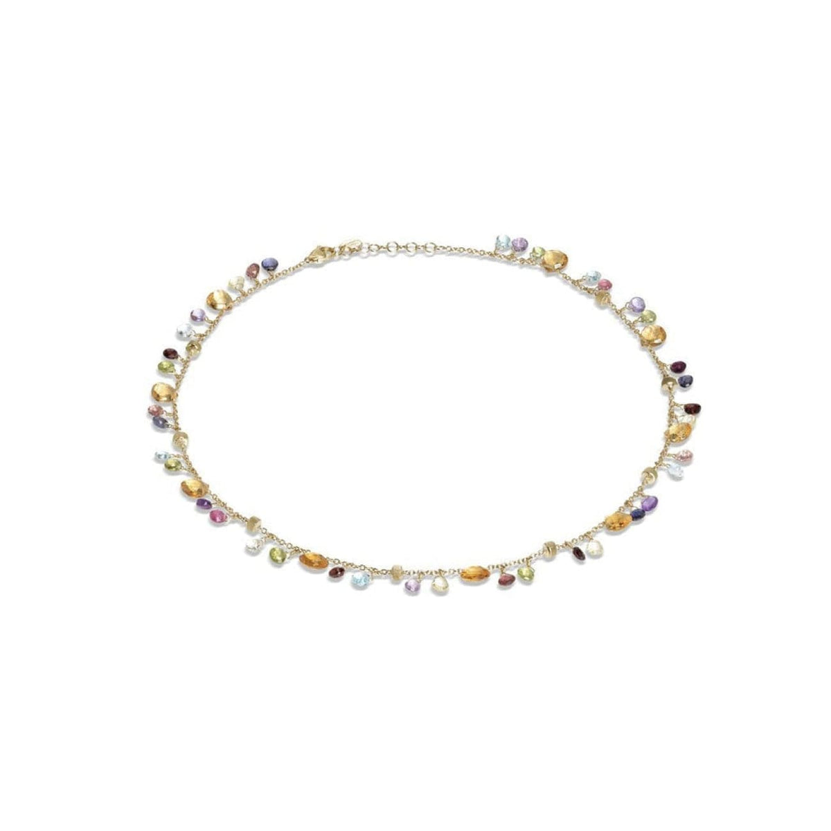 Marco Bicego Jewelry - Paradise 18K Yellow Gold Citrine & Mixed Gemstone Single Strand Necklace | Manfredi Jewels