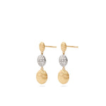 Marco Bicego Jewelry - Siviglia 18K Yellow Gold Diamond Triple Drop Earrings | Manfredi Jewels