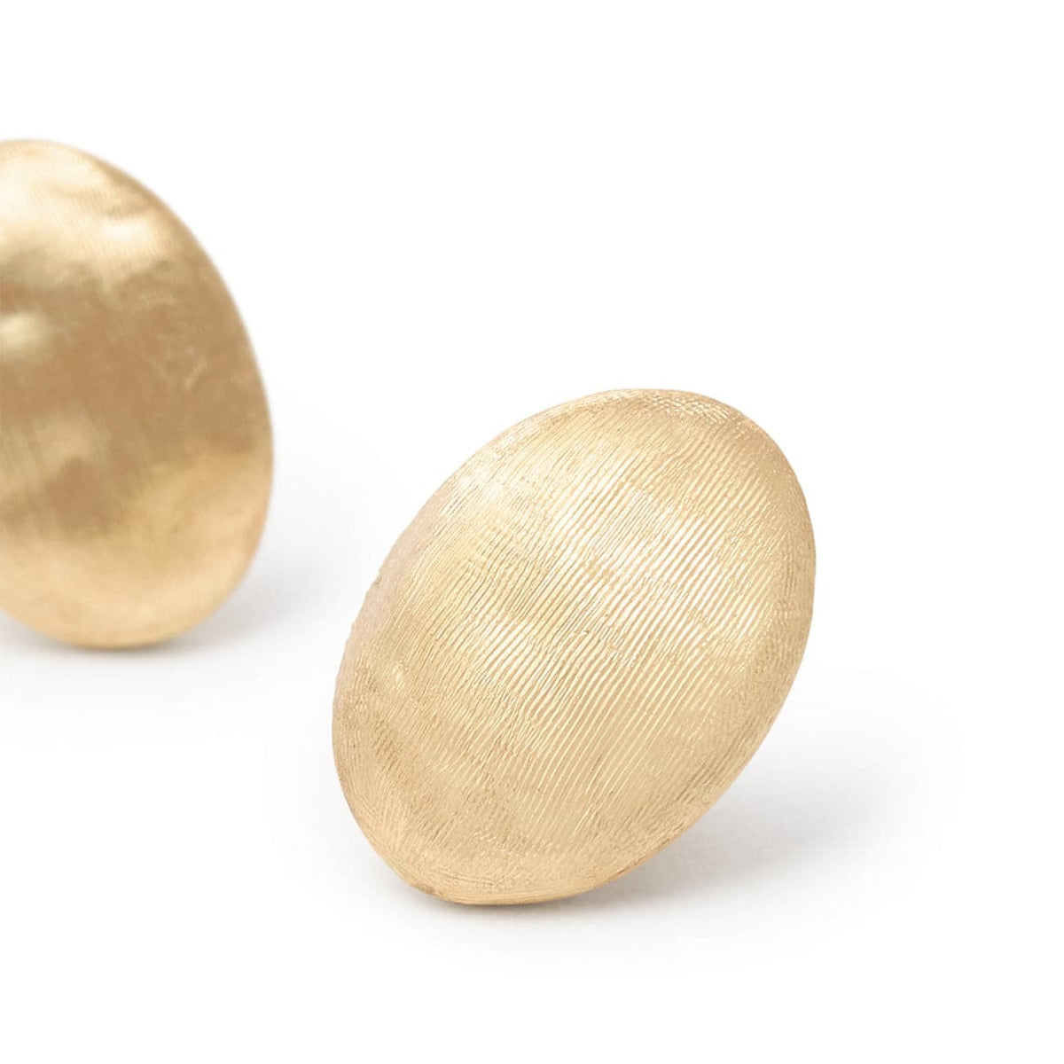 Marco Bicego Jewelry - Siviglia 18K Yellow Gold Oval Stud Earrings | Manfredi Jewels