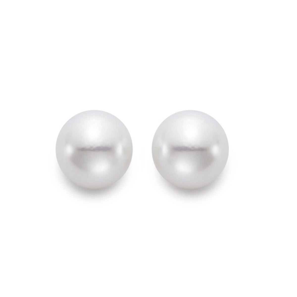 Mastoloni Jewelry - Akoya Pearl 14K Yellow Gold 7-7.5mm White A Stud Earrings | Manfredi Jewels