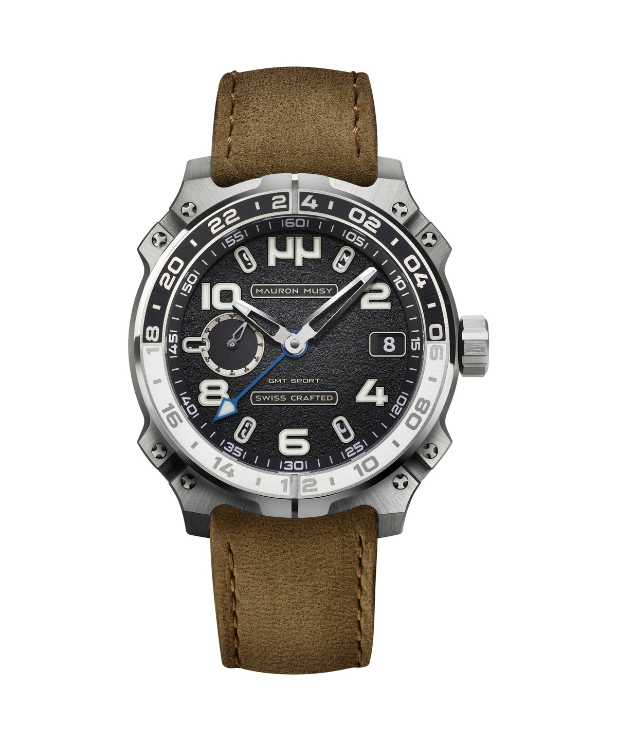 Mauron Musy Watches - GMT SPORT BLACK GRAPHITE | Manfredi Jewels