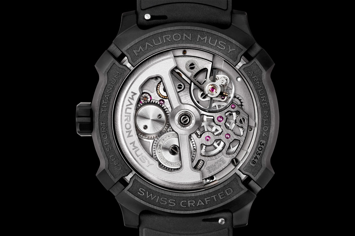 Mauron Musy Watches - GMT SPORT BLACK GRAPHITE | Manfredi Jewels