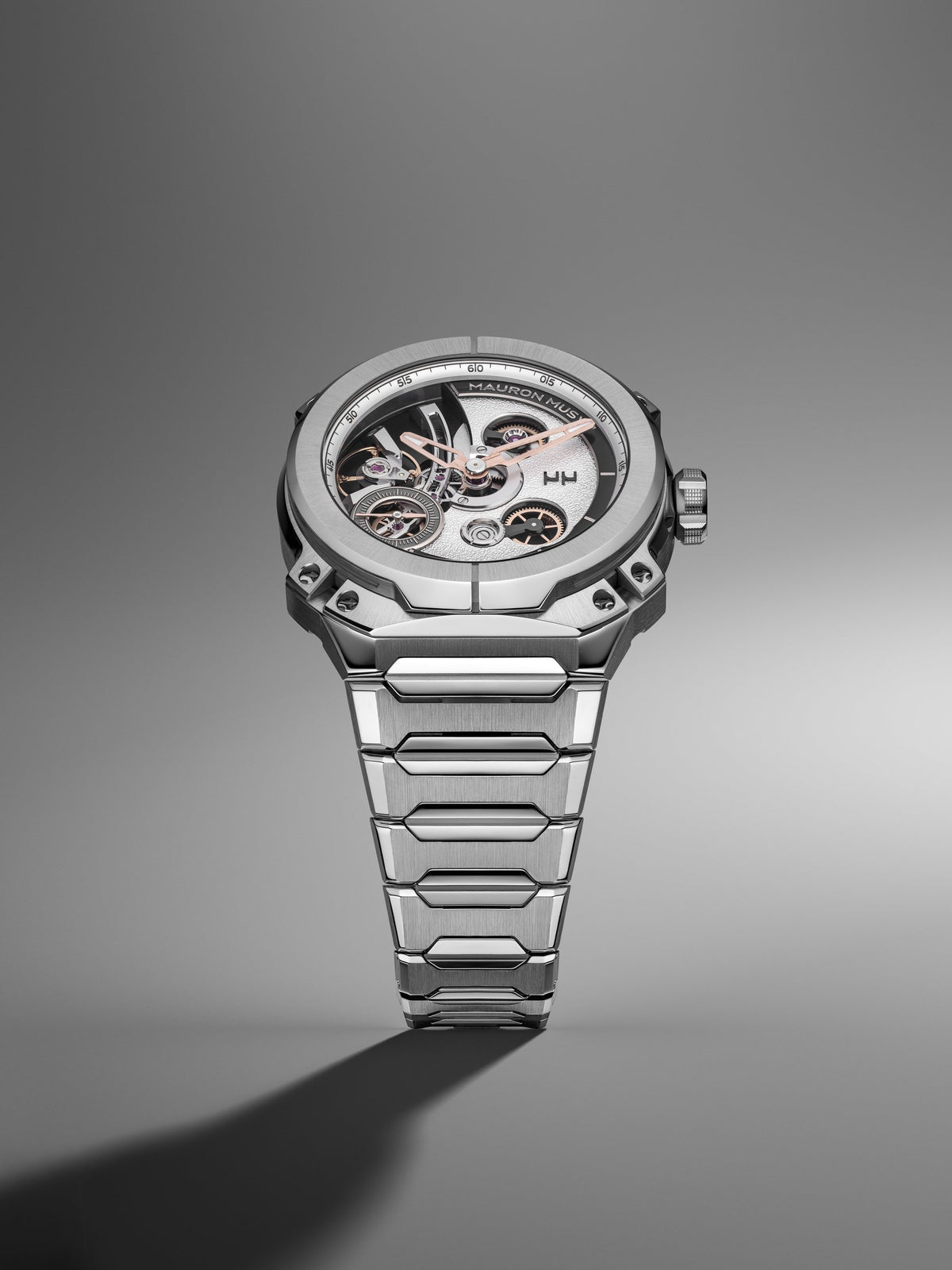 Mauron Musy Watches - NODE GRAINED SILVER | Manfredi Jewels
