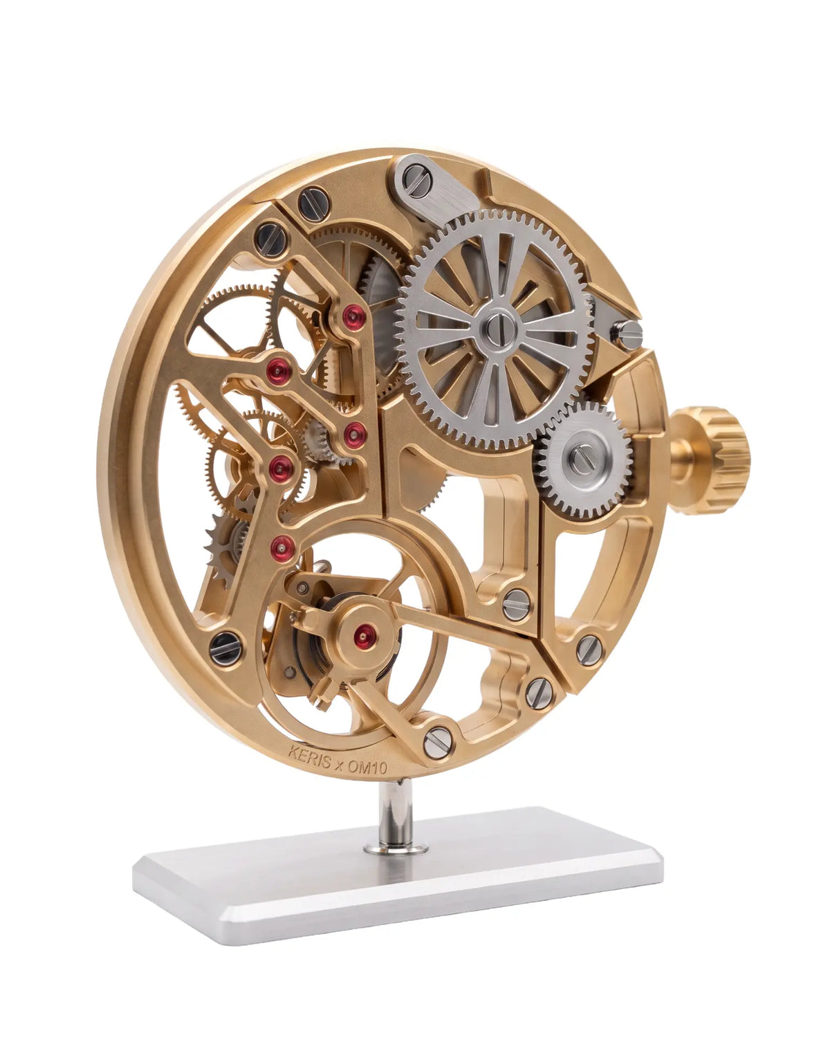 KERIS Meca Tradition champagne-anodized oversized watch movement