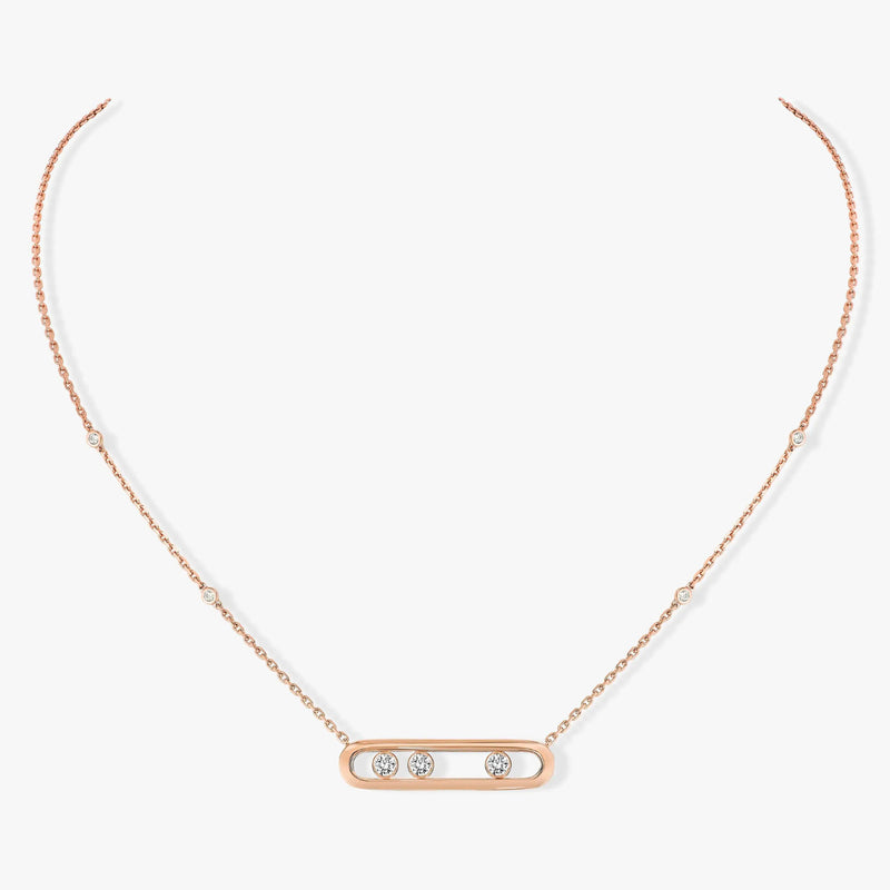 Messika Jewelry - Move 18K Rose Gold Diamond Necklace | Manfredi Jewels