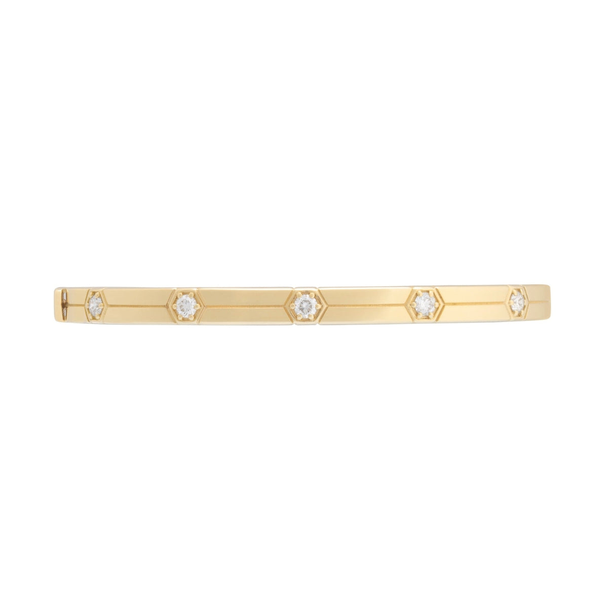 Miseno Jewelry - Baia Sommersa 18K Yellow Gold Diamonds Bangle Bracelet | Manfredi Jewels
