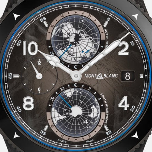 Montblanc New Watches - 1858 - GEOSPHERE CARBO₂ OXYGEN | 132300 | Manfredi Jewels