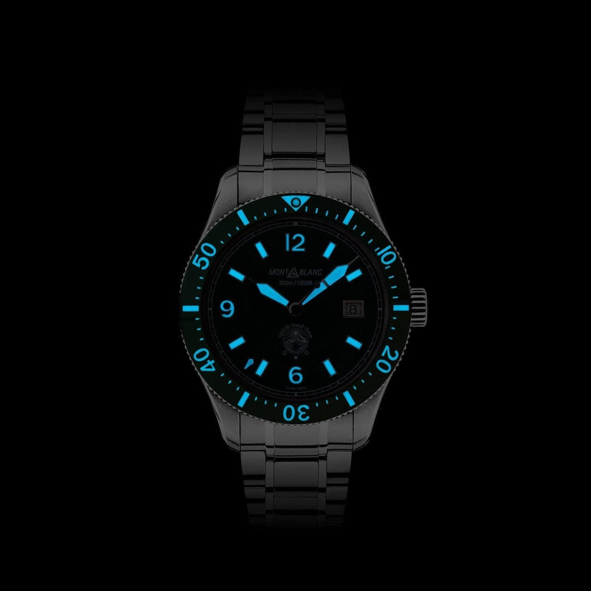 Montblanc New Watches - ICED SEA - 1858 AUTOMATIC DATE | 129373 | Manfredi Jewels