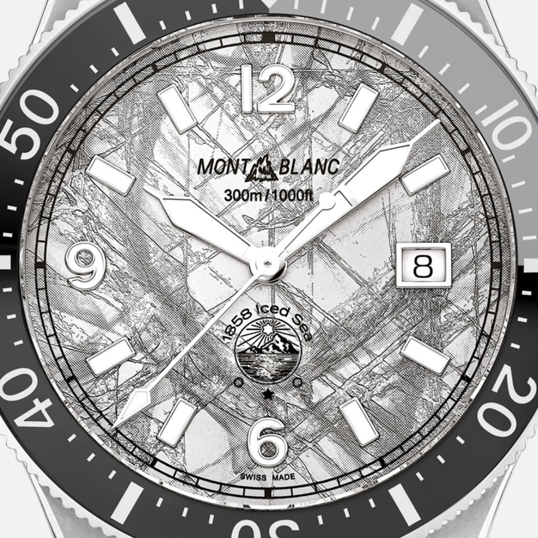 Montblanc New Watches - ICED SEA - 1858 AUTOMATIC DATE | 129373 | Manfredi Jewels