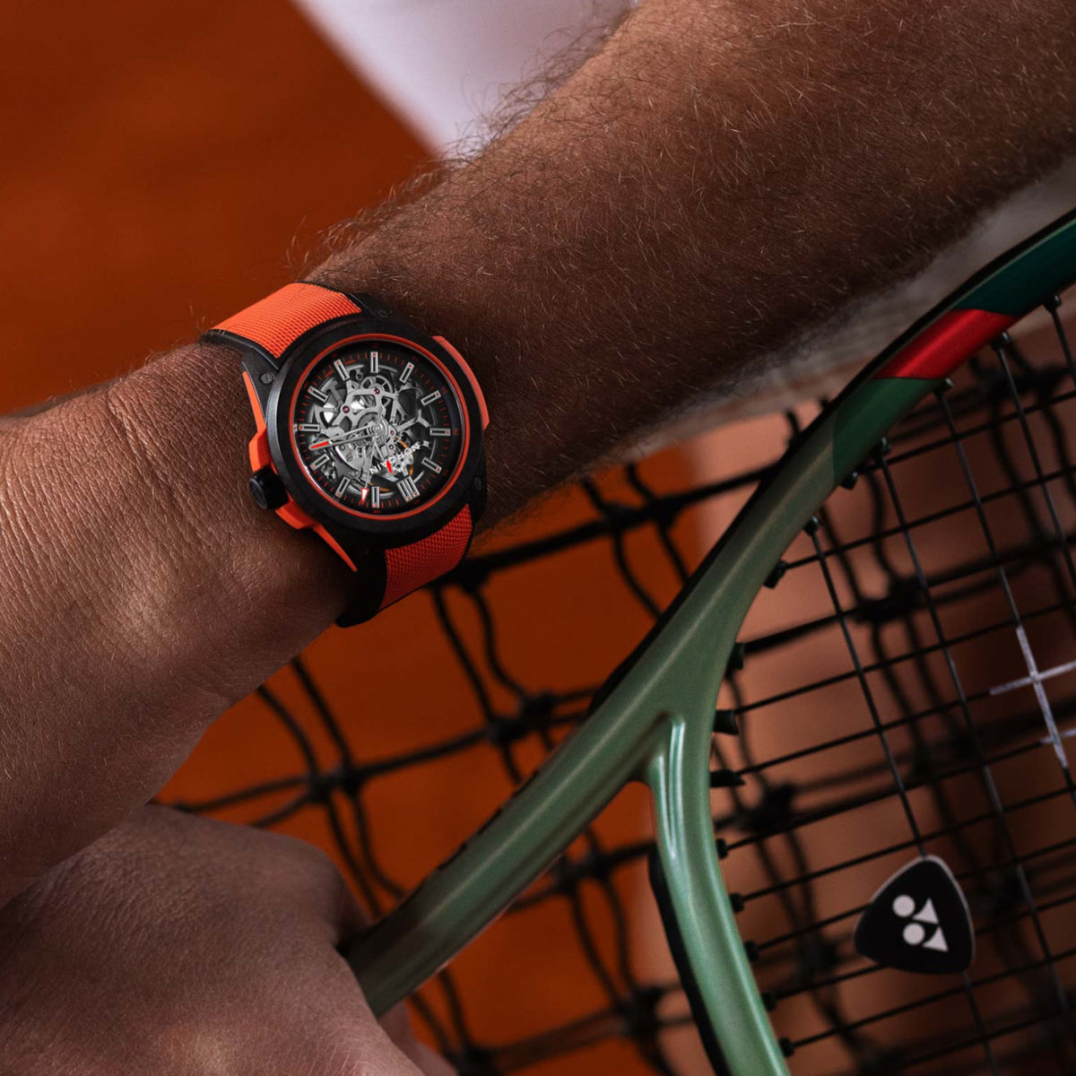 NORQAIN New Watches - INDEPENDENCE WILD ONE SKELETON - CORAL RED | Manfredi Jewels