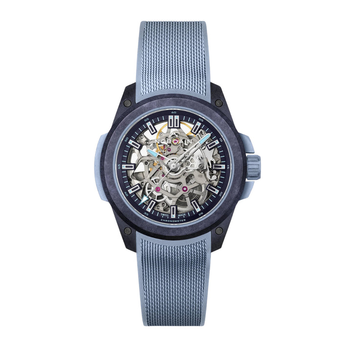 NORQAIN New Watches - INDEPENDENCE WILD ONE SKELETON PURPLE ICE BLUE | Manfredi Jewels