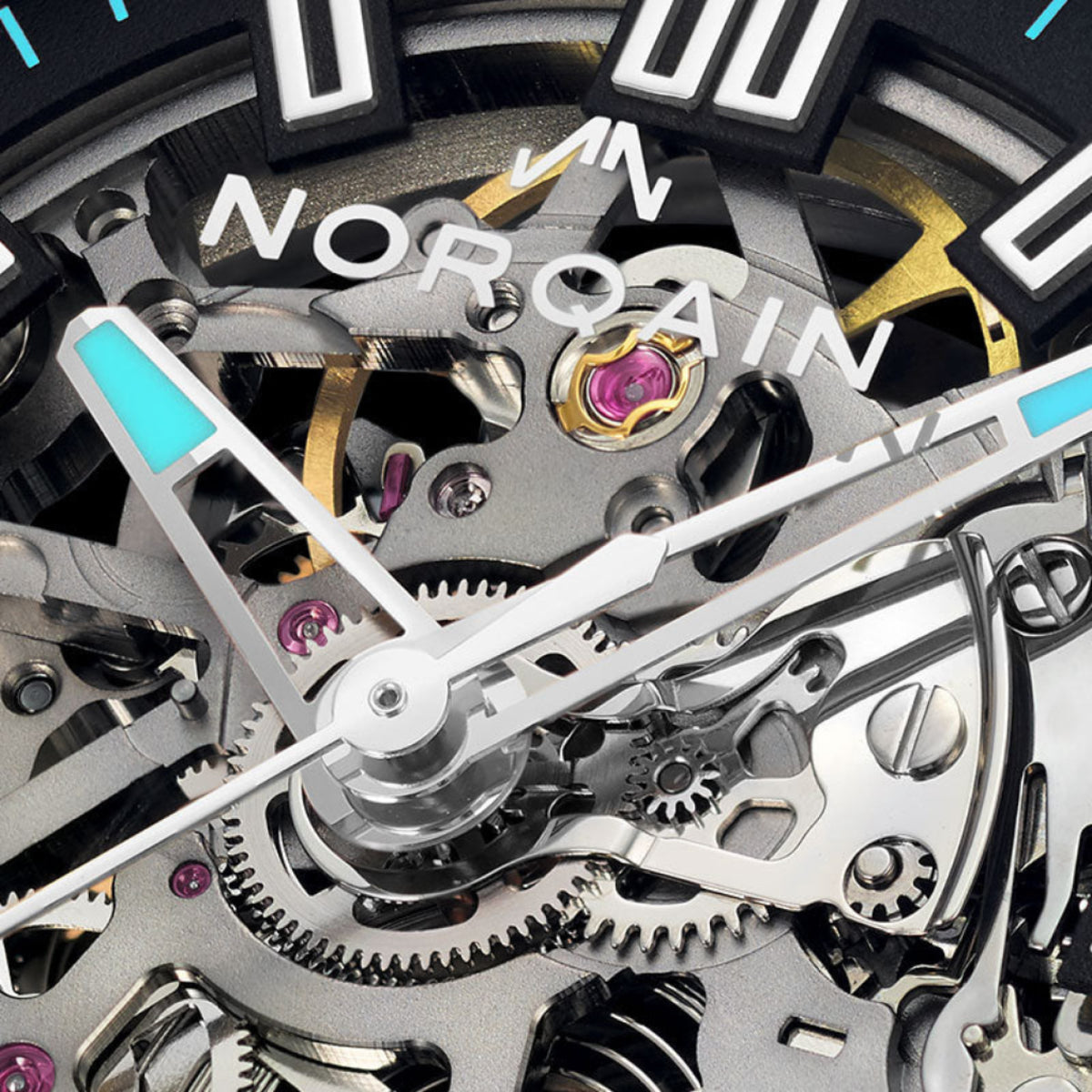 NORQAIN New Watches - INDEPENDENCE WILD ONE SKELETON - TURQUOISE | Manfredi Jewels