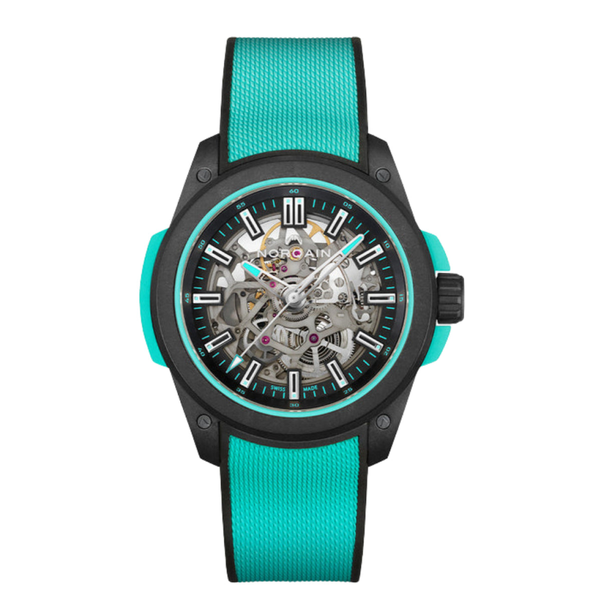 NORQAIN New Watches - INDEPENDENCE WILD ONE SKELETON - TURQUOISE | Manfredi Jewels