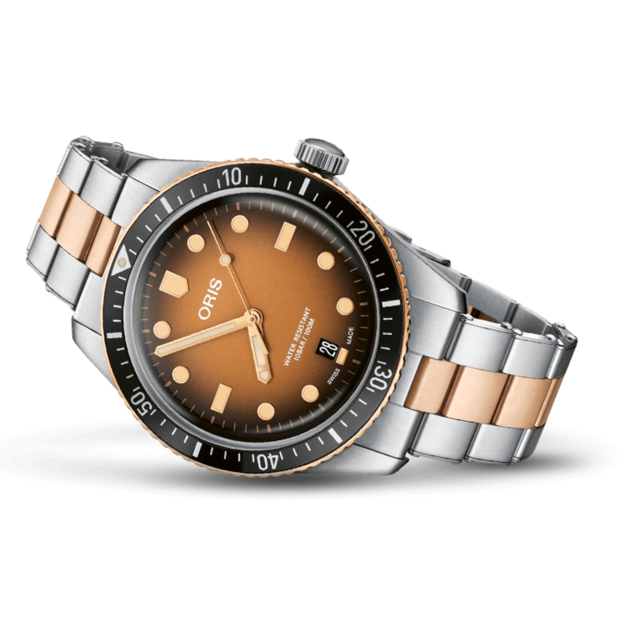 Oris Watches - DIVERS SIXTY-FIVE - BROWN TWO TONE | Manfredi Jewels
