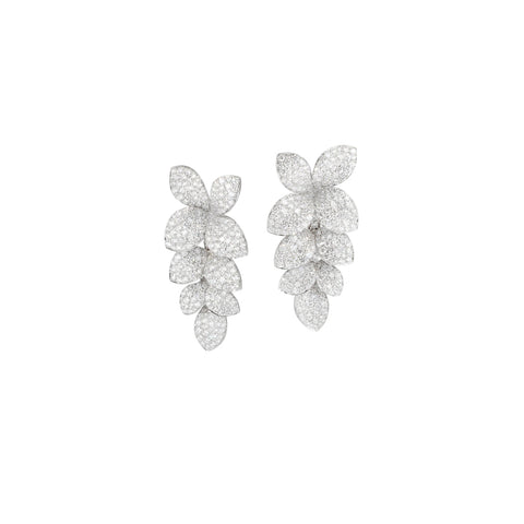 Heart to Earth 18K White Gold Diamond Earrings