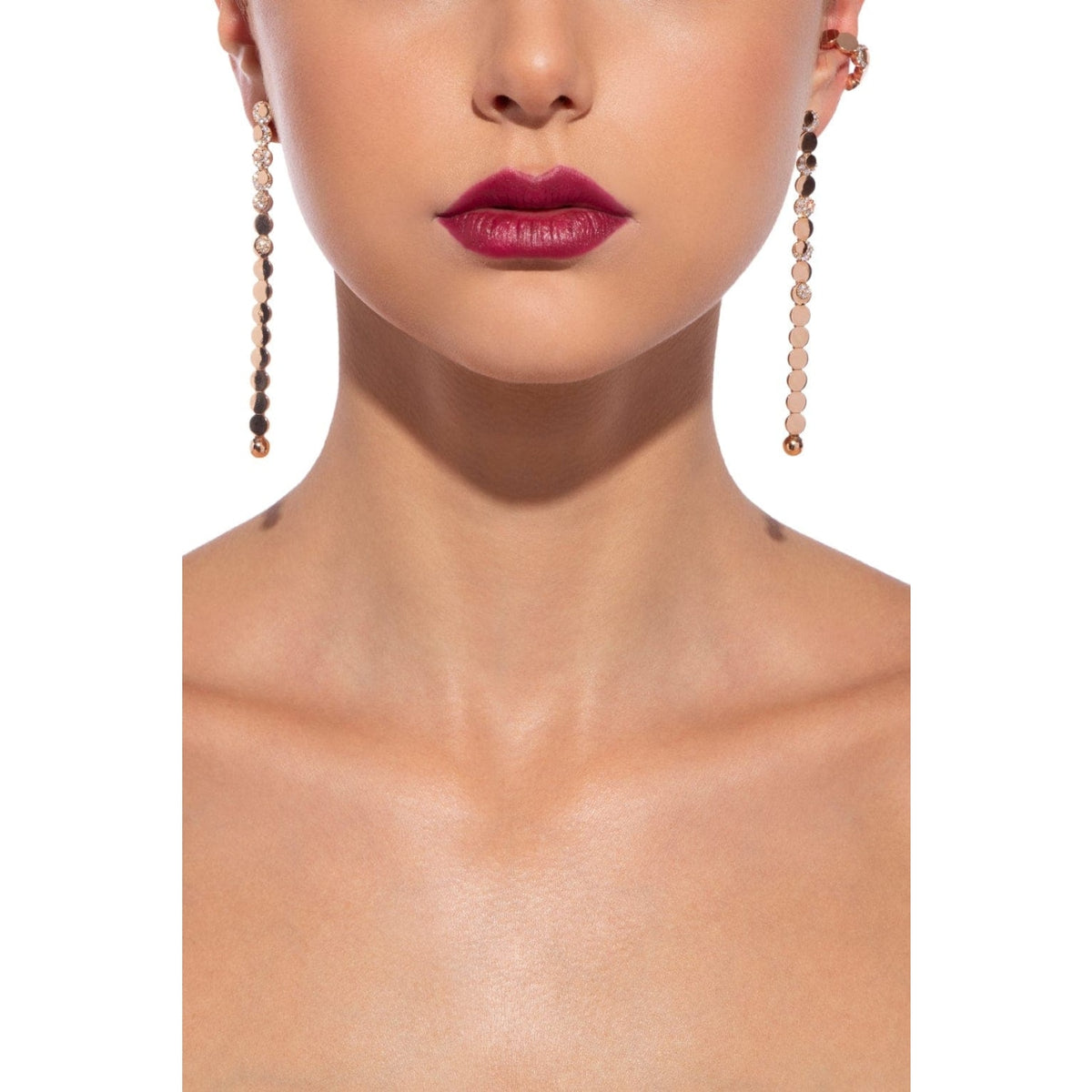 Pasquale Bruni Jewelry - Luce Earrings 18K Rose Gold Diamonds Drop Earrings | Manfredi Jewels
