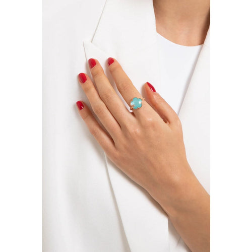 Pasquale Bruni Jewelry - Petit Joli 18K Rose Gold Sea Moon Gem Diamond Ring | Manfredi Jewels