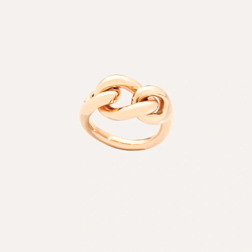 Pomellato Jewelry - Catene 18K Rose Gold Chain Link Ring | Manfredi Jewels