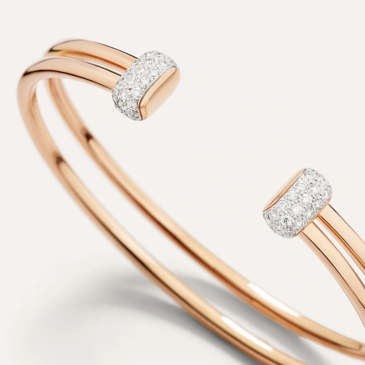 Pomellato Jewelry - Together 18K Rose Gold Diamond Together Bracelet | Manfredi Jewels