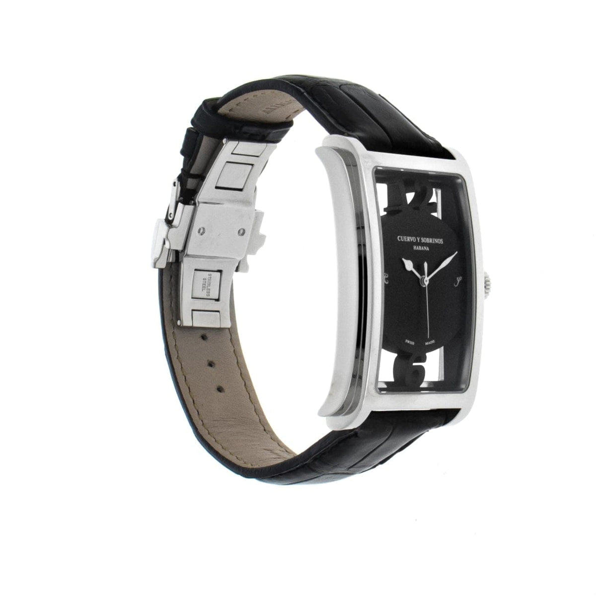 Pre-Owned Cuervo Y Sobrinos Pre-Owned Watches - Prominent Havana in Stainless Steel | Manfredi Jewels