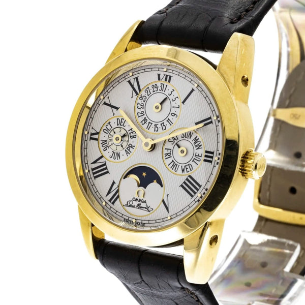 A Beautiful Omega 18k Gold - Louis Brandt Automatic Chronograph - Mode –  Vintage Watch Specialist