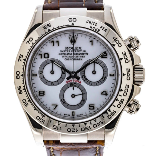 Pre - Owned Rolex Watches - Cosmograph Daytona White Gold 40mm | Manfredi Jewels