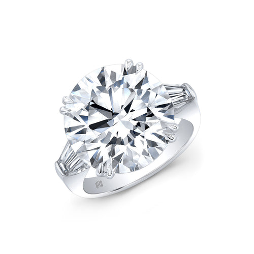 Rahaminov Diamonds Engagement - Round Cut 4.02 ct Platinum Diamond Ring | Manfredi Jewels